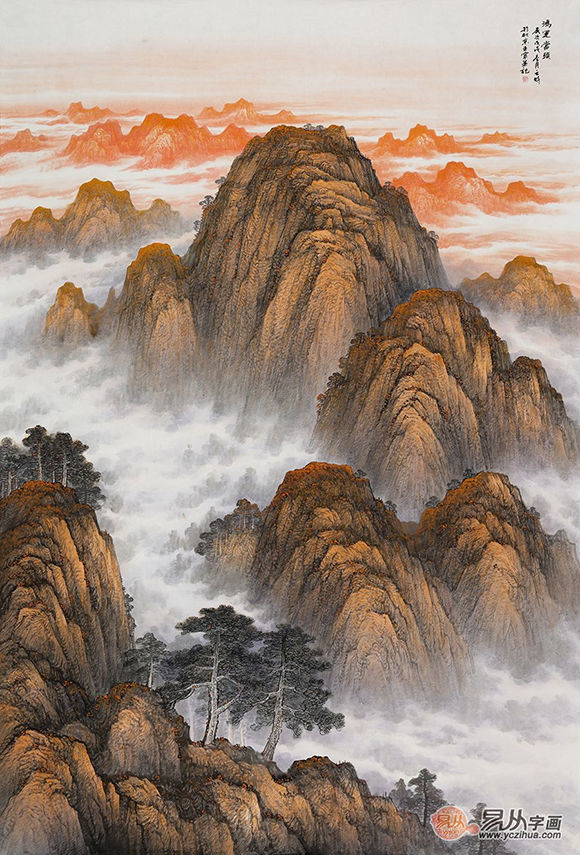 山東美協(xié)會(huì)員王寧筆下的泰山畫(huà)風(fēng)水布局安排揭秘