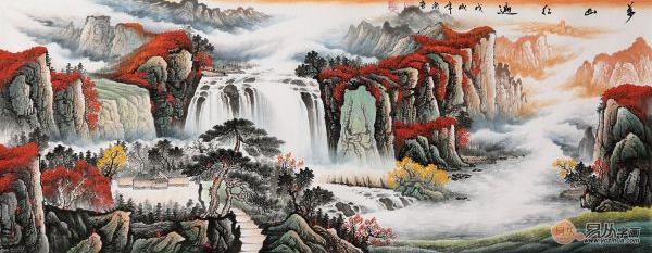 辦公室適合掛什么畫,山水畫旺風(fēng)水升格調(diào)