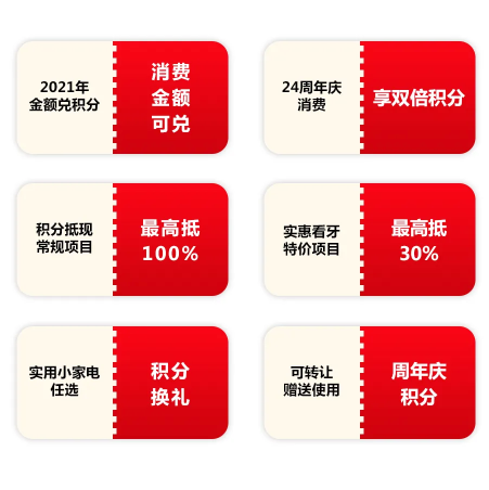 中家醫(yī)家庭醫(yī)生口腔24周年慶感恩回饋,好禮不容錯過!