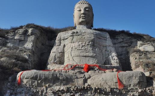 世界最早的大型石刻佛像 蒙山大佛開鑿于北齊天保年間