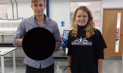 世界上最黑的物質 毫微管物質“Vantablack”