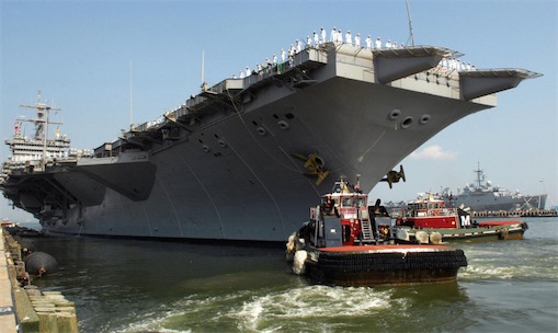 世界第一艘核動(dòng)力航空母艦 二戰(zhàn)后美國(guó)建造的“企業(yè)”號(hào)