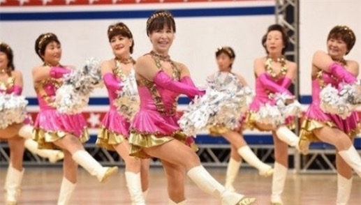 日本年紀最大的老奶奶拉拉隊 平均年齡70歲