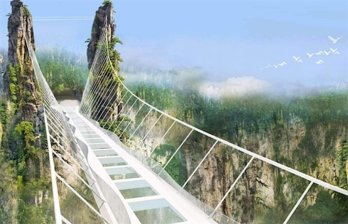 世界上最長(zhǎng)的玻璃橋 全長(zhǎng)536米,創(chuàng)下多項(xiàng)紀(jì)錄