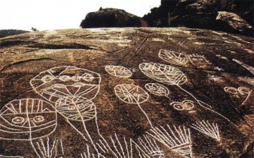 中國最早的巖畫 將軍崖巖畫距今約7000年