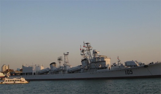 中國第一艘驅逐艦 1968年建造的“濟南號”號導彈驅逐艦