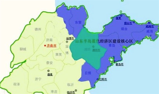 中國最大的沙島 山東半島總面積為7.3萬平方千米