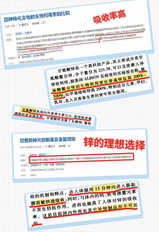 凱蒂凡甘氨酸鋅----補鋅“新知識”
