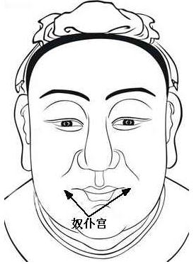 面相算命圖解:面相十二宮圖之奴仆宮