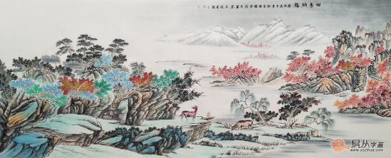 易從網分享:家庭客廳裝飾畫的選擇搭配和技巧
