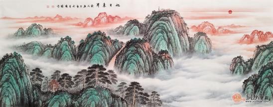沙發背景畫掛什么好 山水畫為家居裝飾添彩
