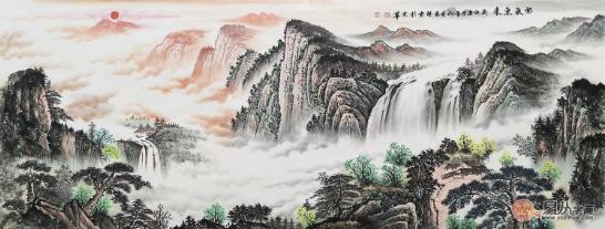 沙發背景畫掛什么好 山水畫為家居裝飾添彩