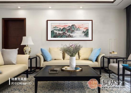 沙發背景畫掛什么好 山水畫為家居裝飾添彩