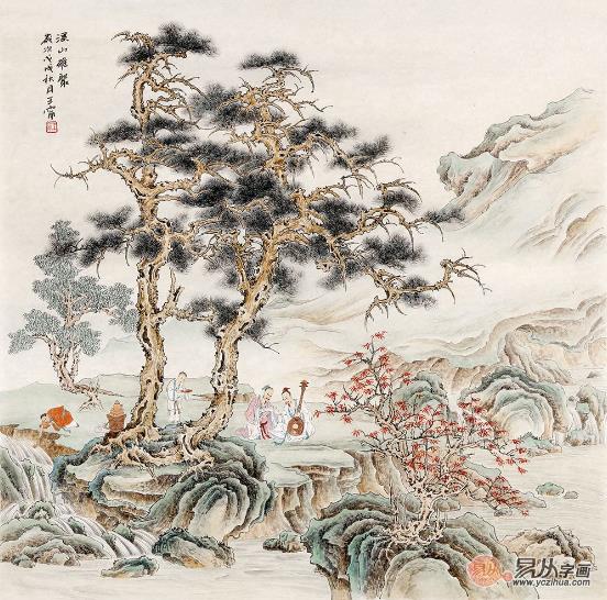 家居新中式掛畫 五款美到骨子里的中國風山水畫