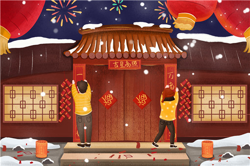 2021年三十不能貼春聯-攝圖網