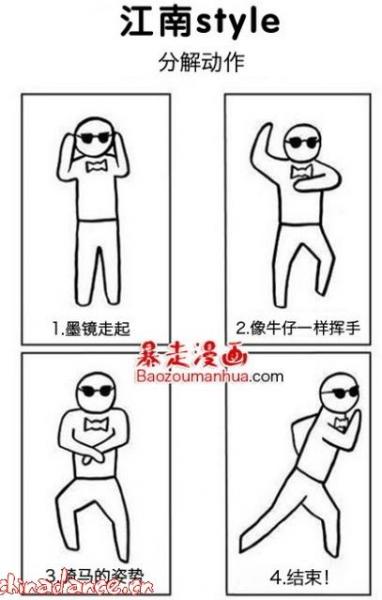 江南style(Gangnam Style)舞蹈教學(xué):鳥(niǎo)叔江南Style騎馬舞分解教學(xué)圖解