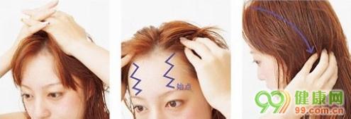 秀發護理：頭皮按摩步驟圖解，頭部按摩手法
