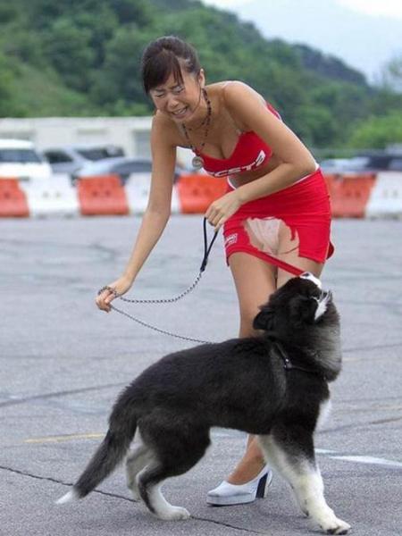 邪惡內涵圖~超短裙美女花容失色啊，我想知道結局如何