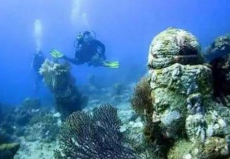 “海底佛寺”在東南亞的海底被發現 佛像完好保留