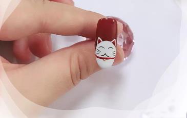 招財貓美甲怎么畫 這是會讓你發財的美甲